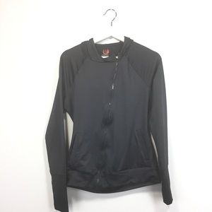 Sthenos Medium Hoodie Jacket Black Thumbhole